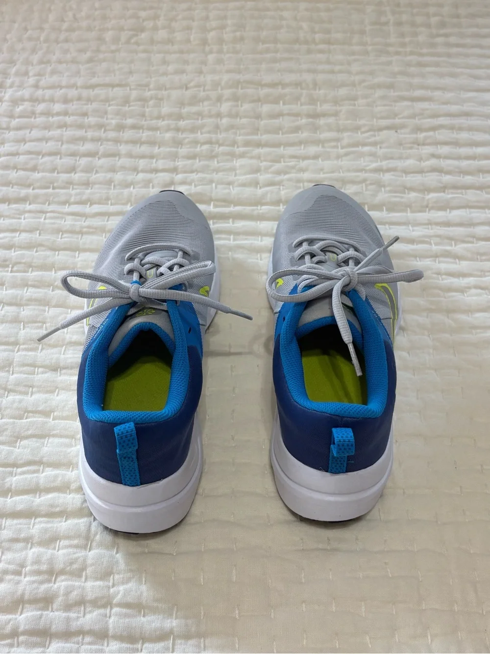 Nike Blue and Yellow Youth Athletic Sneakers